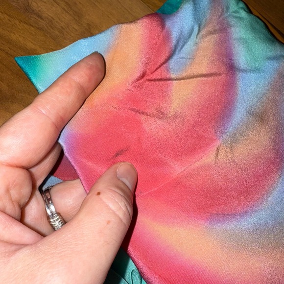 Aliki Yamani Silk Blouse Abstract Button Down Long Sleeve Womens 100% silk large - Picture 7 of 7